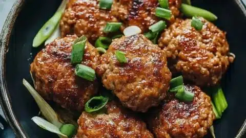 Delicious Chinese Lion's Head Meatballs served for a cozy family meal