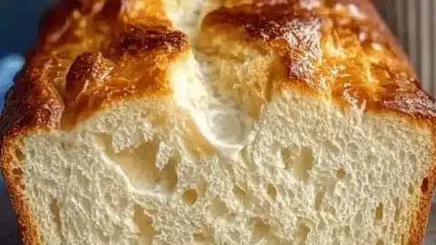 Loaf of zero carb yogurt bread perfect for healthy snacking