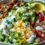 Easy low carb burrito bowl, protein-packed breakfast ready in 25 minutes