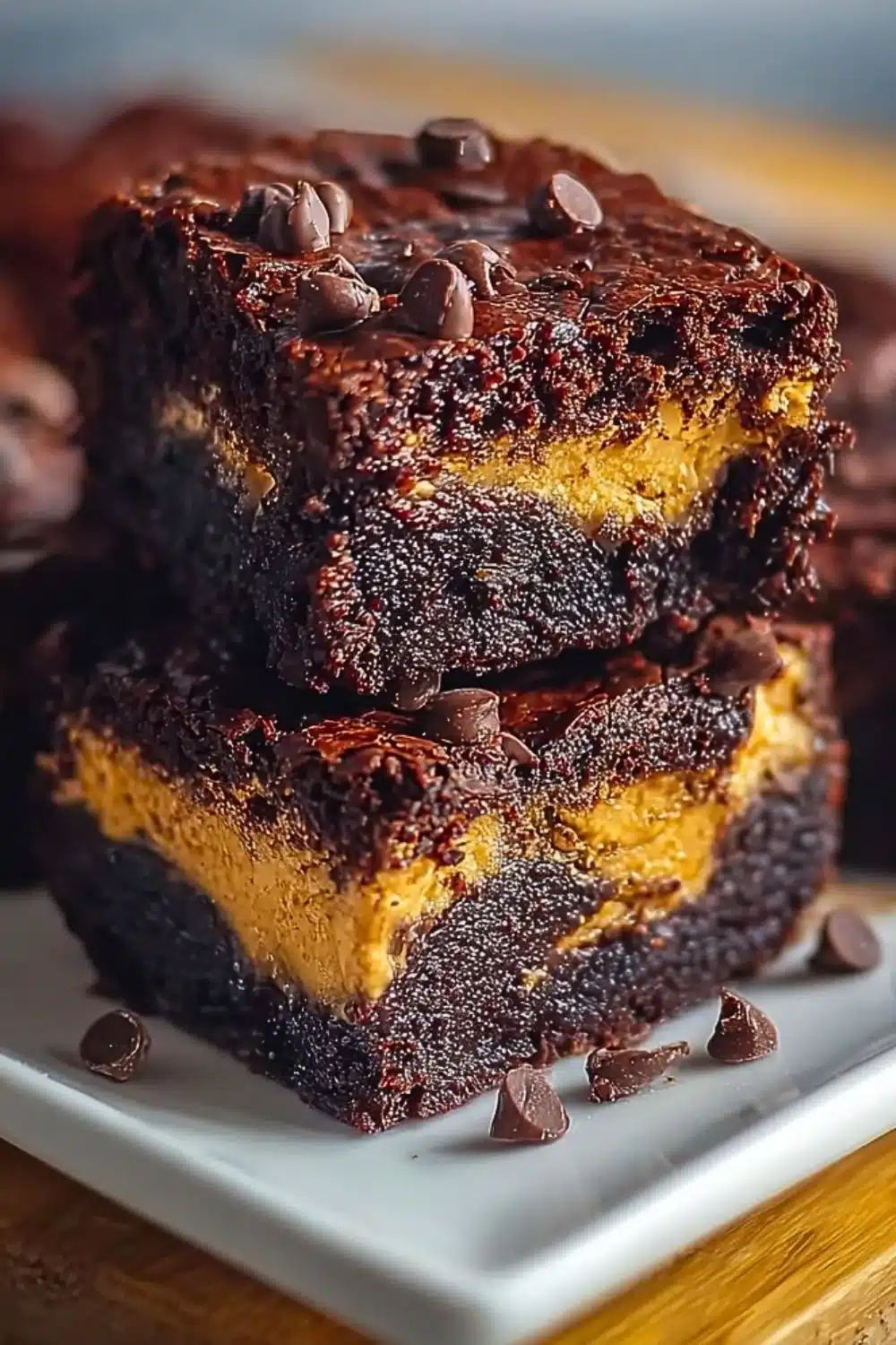 Healthy cottage cheese protein brownies recipe with chocolate