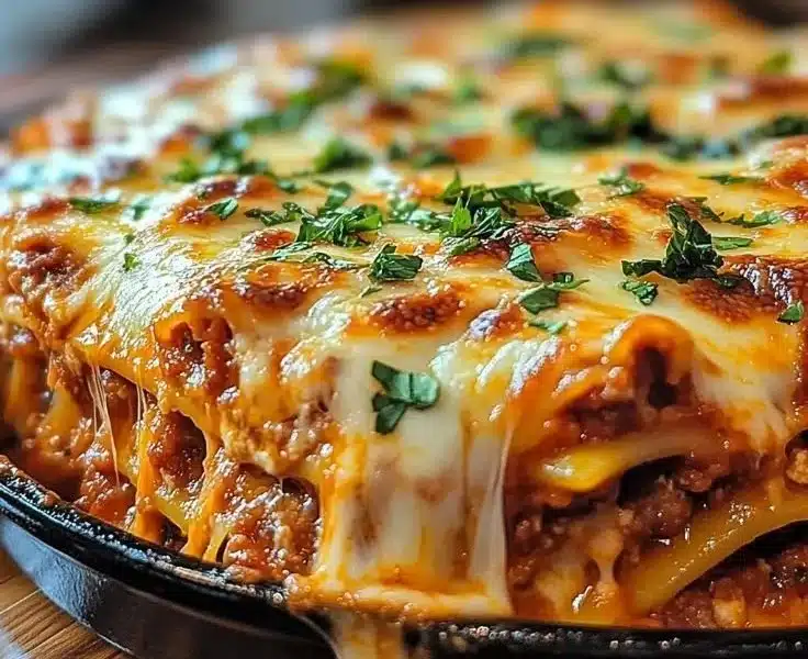 Delicious Million Dollar Lasagna, perfectly layered with rich flavors