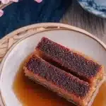 Sweet Sticky Rice Cake (Nian Gao) with ginger for a unique flavor twist