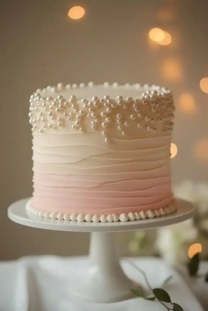 Elegant 80th birthday cake decorated with flowers and candles