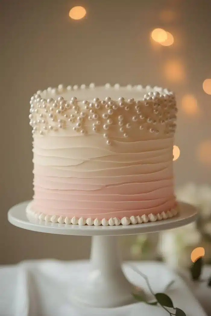 Elegant 80th birthday cake decorated with flowers and candles