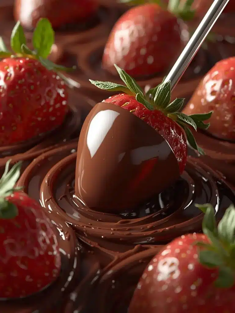 Delicious chocolate covered strawberries for a sweet treat