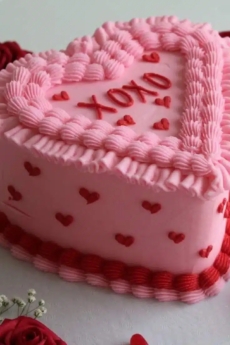 Delicious Galentine's Day Cake decorated for a celebration of friendship.