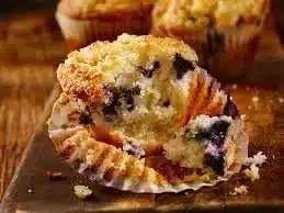 Delicious gluten-free blueberry muffins displayed on a plate