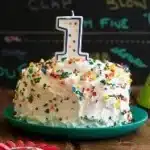 Healthy smash cake for baby's first birthday celebration