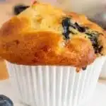 High-protein cottage cheese blueberry muffins fresh out of the oven