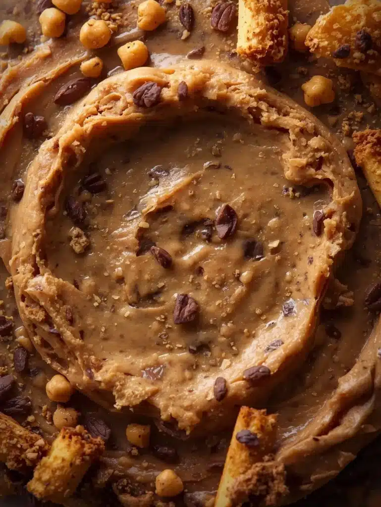 Delicious protein cookie dough ready to enjoy as a healthy snack