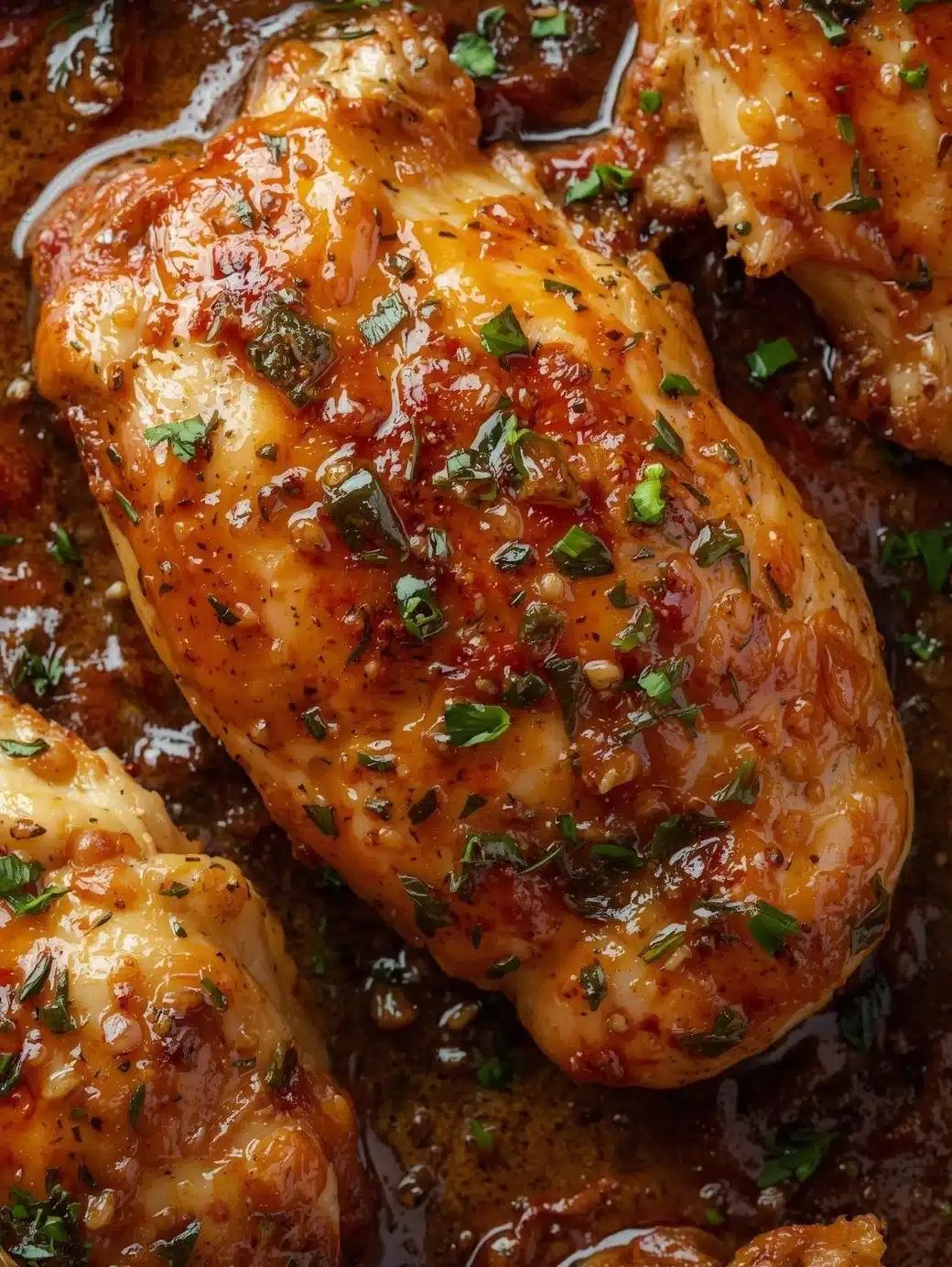 Dish of Greek chicken marinated with herbs and spices for grilling