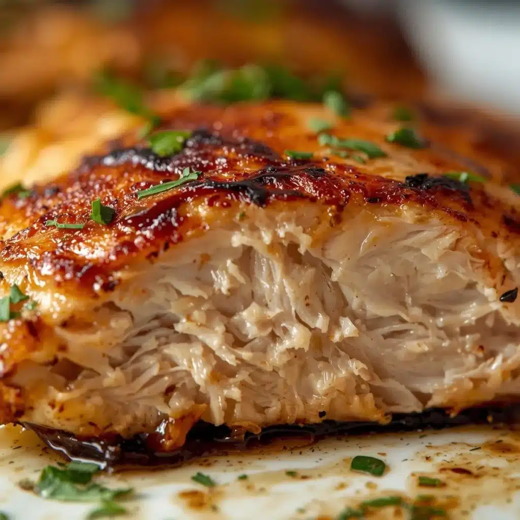 Juicy baked chicken breast seasoned to perfection
