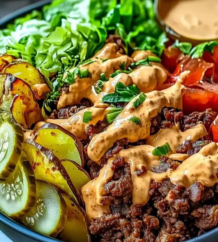 Colorful and delicious bold burger bowls with fresh toppings