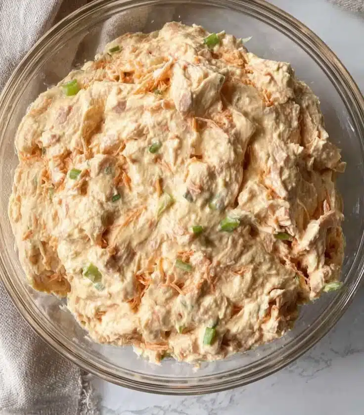 Delicious Buffalo Tuna Salad with spicy flavors and fresh ingredients