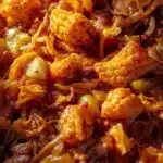 Delicious Frito Cowboy Cabbage served in a bowl with Fritos on top