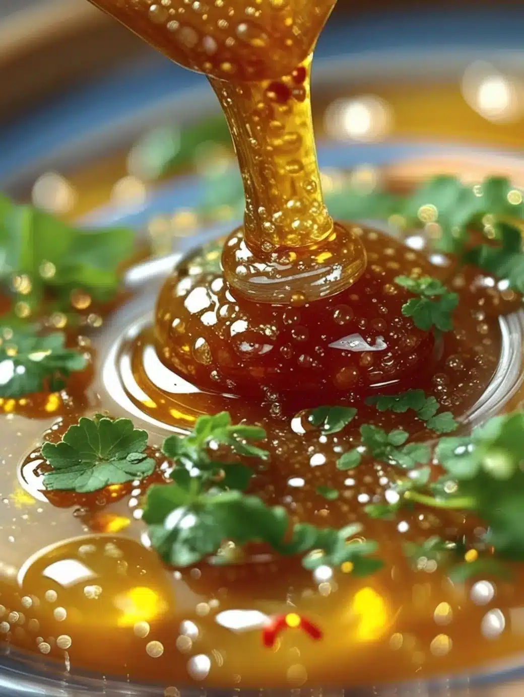 Mango Habanero Sauce with honey and garlic for a spicy sweet flavor