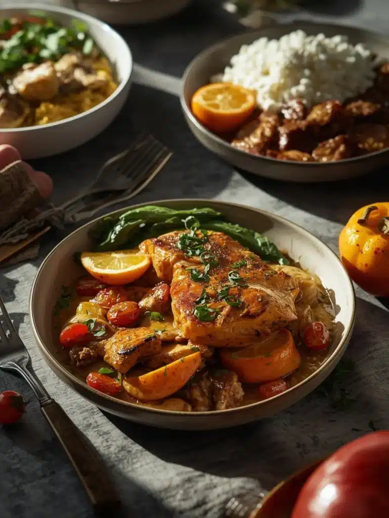 Mediterranean Bowl with fresh vegetables and grains, showcasing vibrant flavors and healthy ingredients.