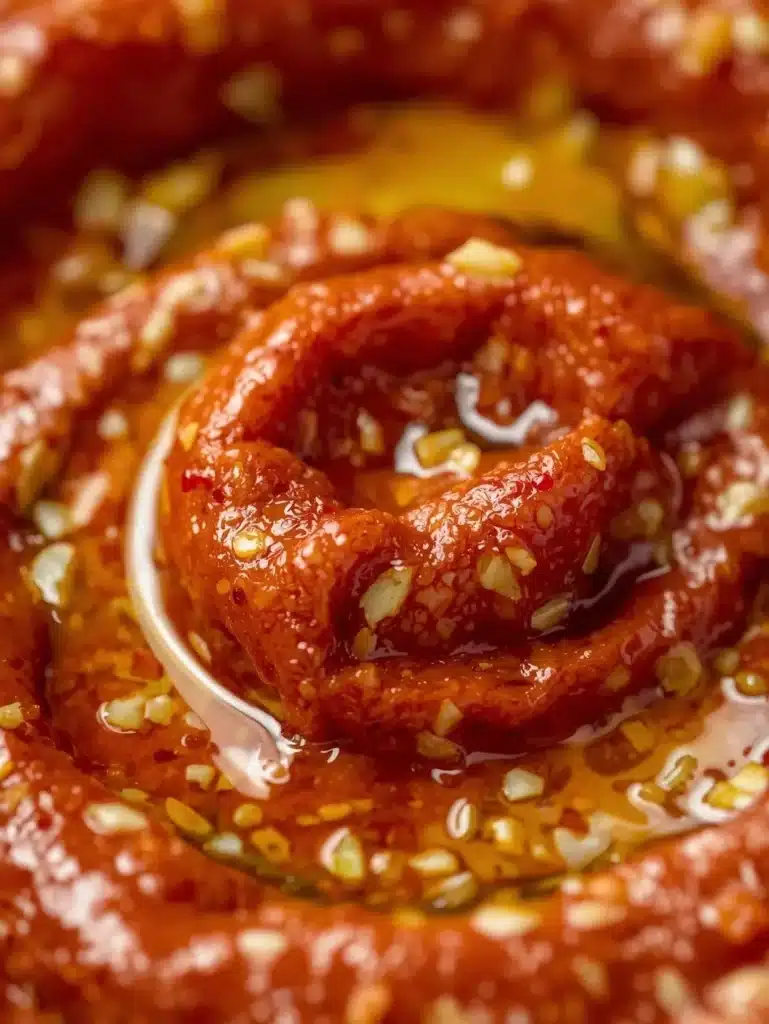 Mediterranean sun dried tomato garlic olive oil dip served with bread