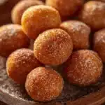 Sweet air fryer churro bites dusted with cinnamon sugar