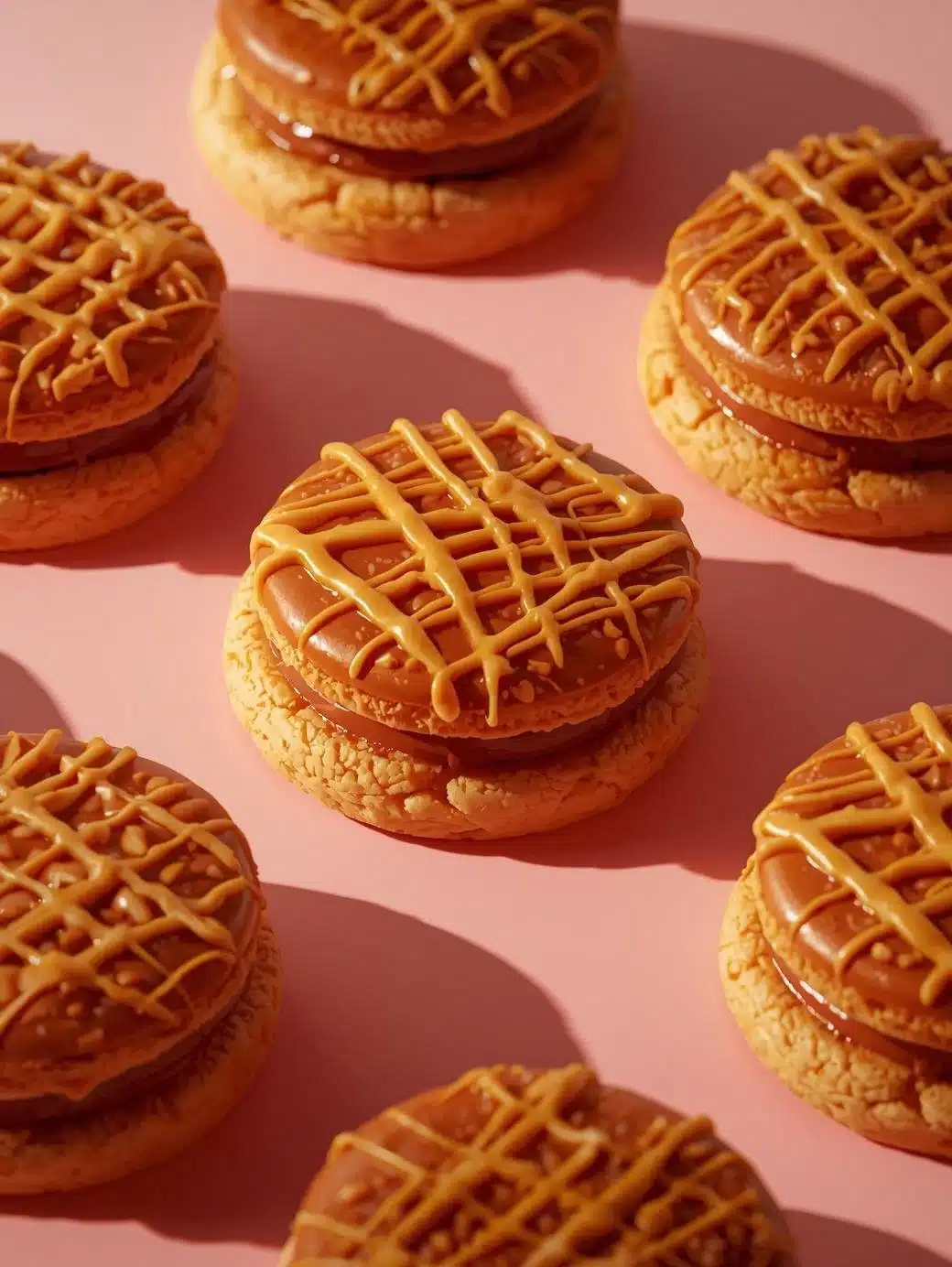 Delicious toffee icebox cookies stacked on a plate