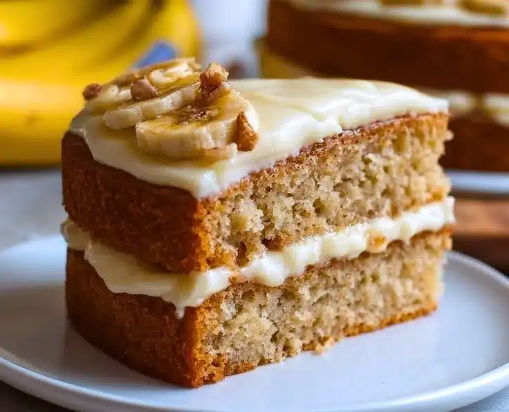 Delicious banana cake filling recipe for moist banana cake