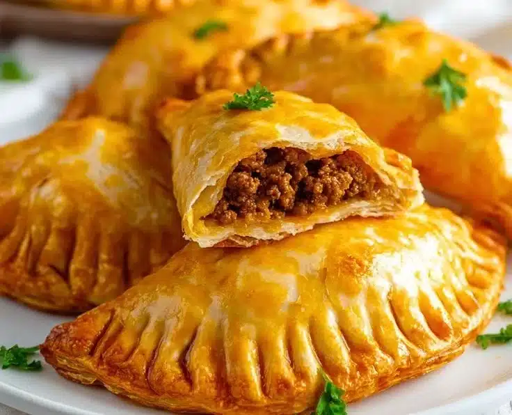A plate of delicious homemade empanadas filled with savory ingredients.