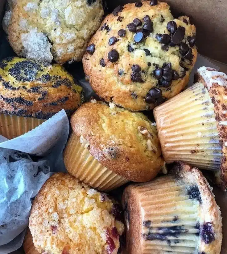 Bakery Style Blueberry Muffins