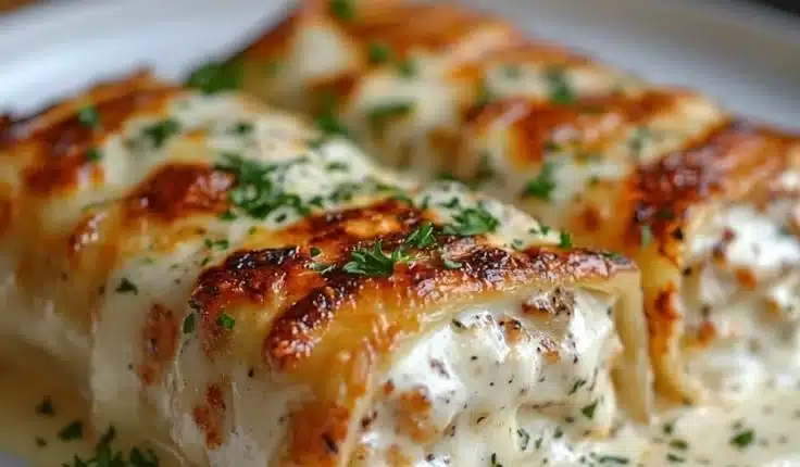 Cheesy Chicken Alfredo Lasagna