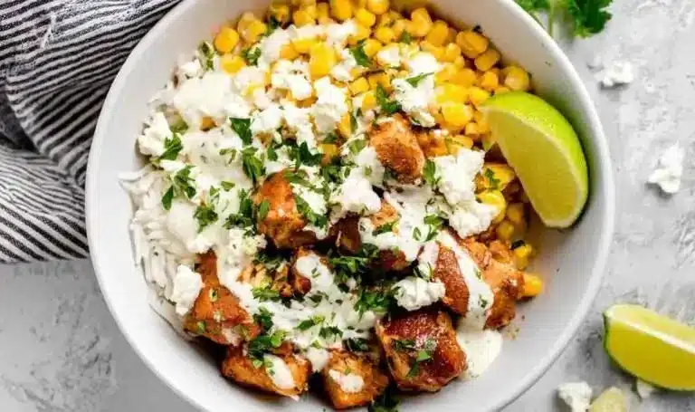 Chicken Corn Rice Bowls