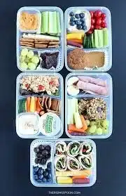 Colorful and fresh cold lunch ideas displayed in a lunchbox