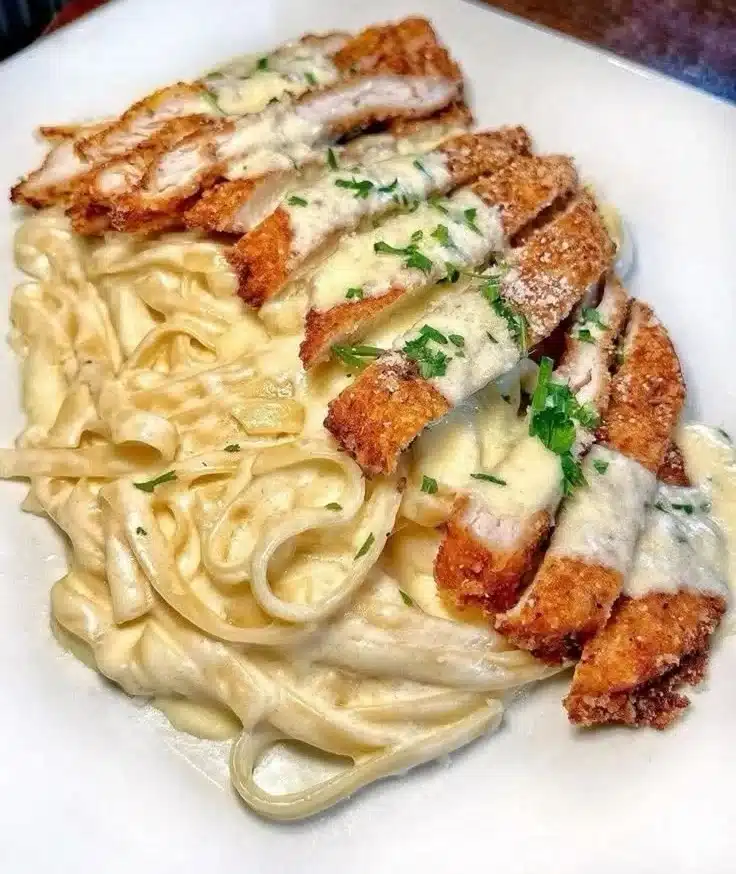 Crispy fried chicken breasts ready to serve with dipping sauce