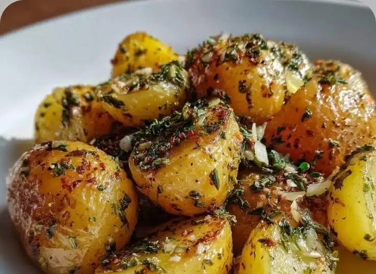 Greek-Style Lemon Potatoes with Garlic & Oregano | Crispy & Flavorful!