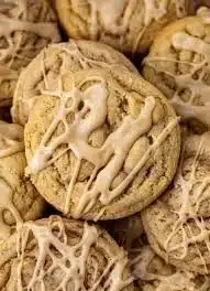 Delicious maple brown sugar cookies on a plate, perfect for dessert.