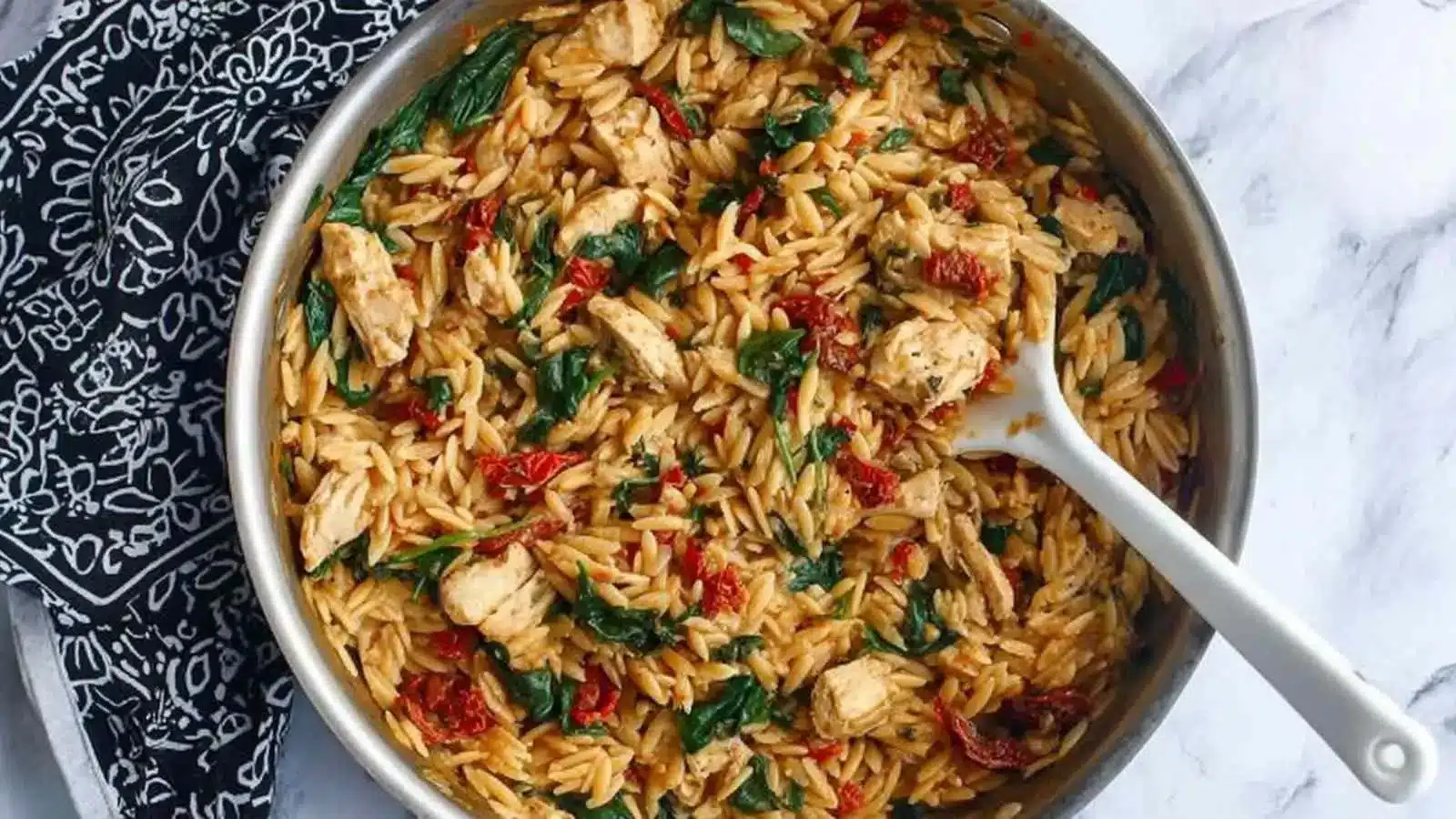 Mediterranean Chicken and Orzo