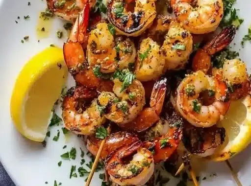 Mediterranean Grilled Shrimp Skewers