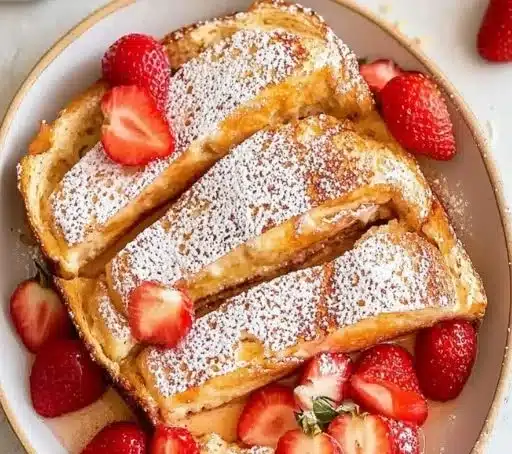 Strawberries and Cream French Toast