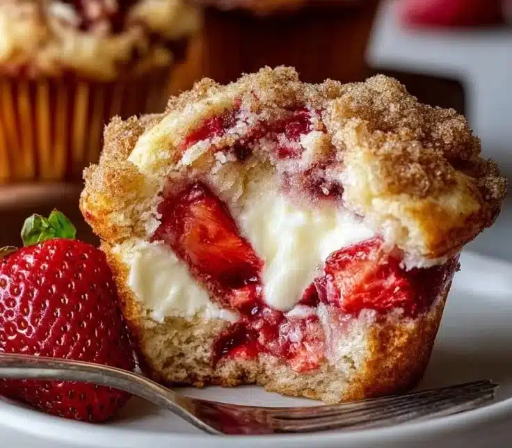 Strawberry Cream Cheese Muffins
