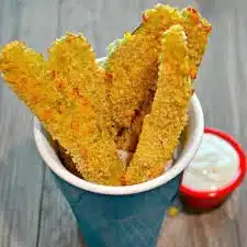 Air Fryer Spicy Dill Pickle Chips