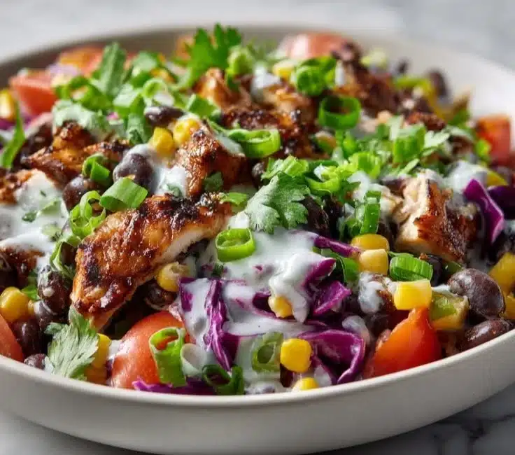 BBQ Chicken Dense Bean Salad