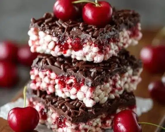 Cherry Rice Krispie Treats