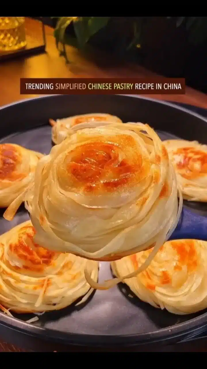 Delicious Chinese egg tart with flaky crust and creamy filling