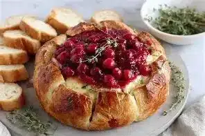 Cranberry & Brie Flowers