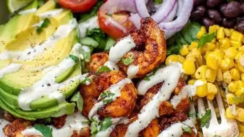 Daringly Delicious Mexican Shrimp Bowl Bursting with Flavor