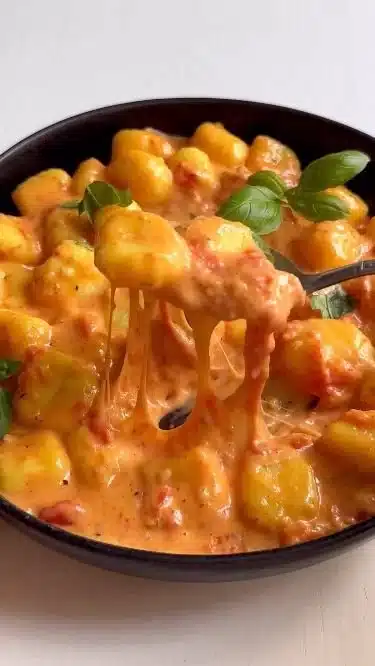Delicious Gnocchi with Tomato and Mozzarella