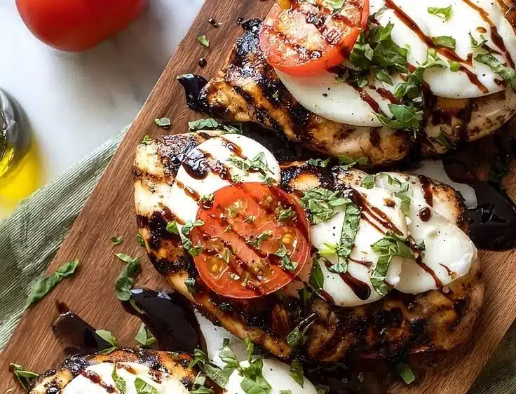 Easy Grilled Chicken Caprese
