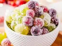 Delicious Frozen Candy Fruit displayed in a vibrant bowl