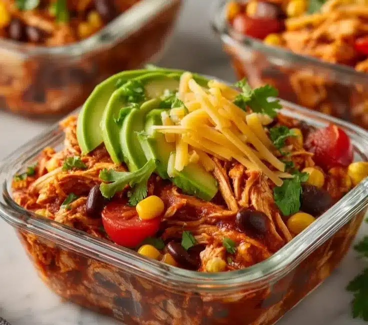 High-Protein Chicken Enchilada Bowls