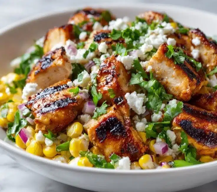 High Protein Chicken Street Corn Salad