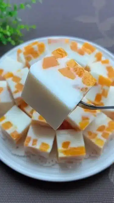 Homemade Mango Pudding