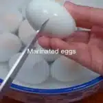 Plate of flavorful marinated eggs ready to enhance meals